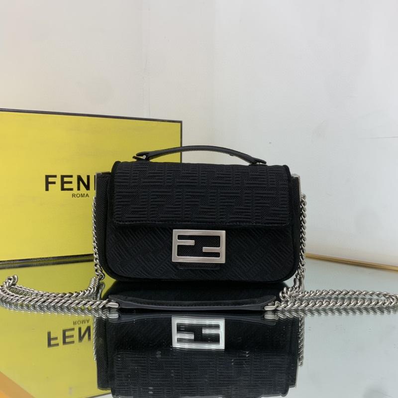 Fendi Clutches Shoulder Bag 8BR793 cloth black